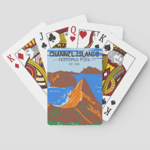 Channel Islands National Park California Vintage Playing Cards