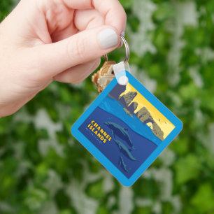 Channel Islands National Park Dolphins Key Ring