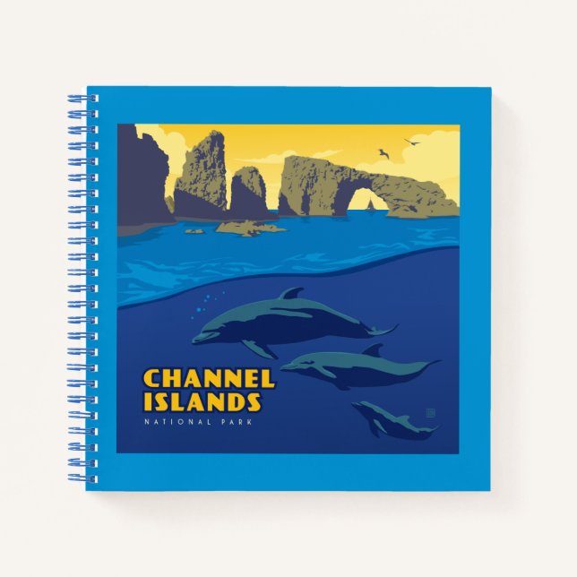 Channel Islands National Park Dolphins Notebook (Front)