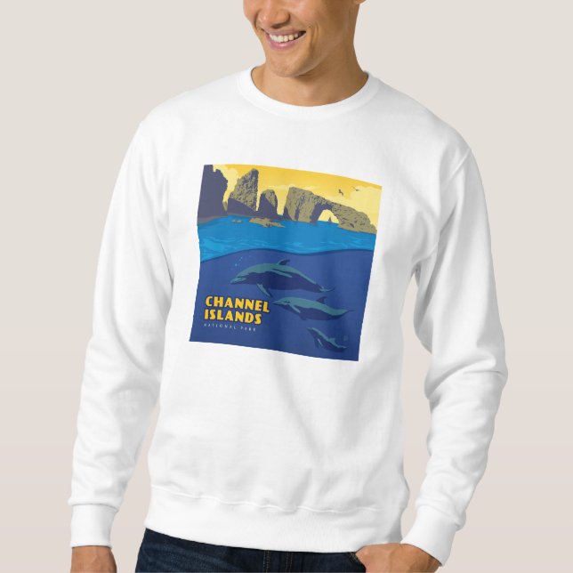 Channel Islands National Park Dolphins Sweatshirt (Front)