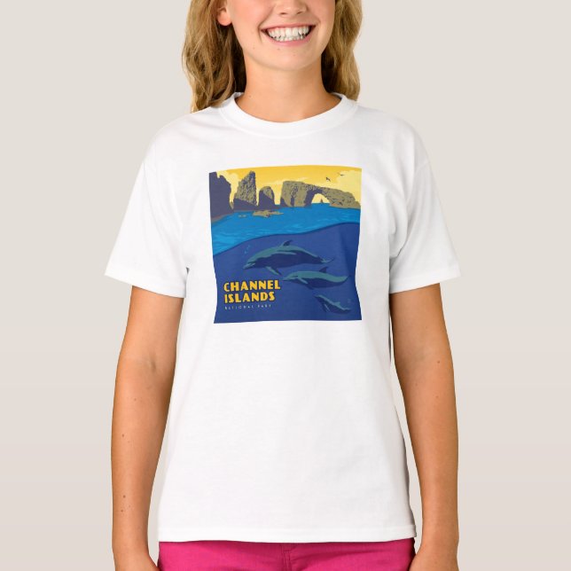 Channel Islands National Park Dolphins T-Shirt (Front)