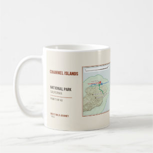 Channel Islands National Park Hiking Trail Map Mug