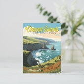Channel Islands National Park Illustration Travel  Postcard (Standing Front)
