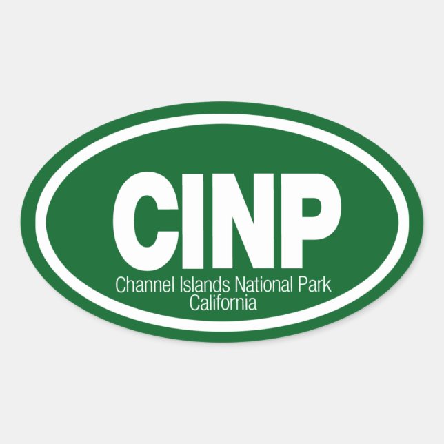 Channel Islands National Park Oval Sticker (Front)