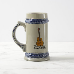 Channeling my inner guitarist. vintage colourful beer stein