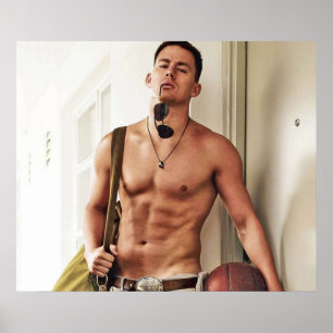 CHANNING TATUM SHIRTLESS POSTER