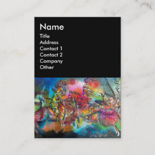 CHANSON DE ROLAND/ COMBAT OF KNIGHTS IN TOURNAMENT BUSINESS CARD