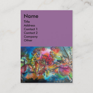CHANSON DE ROLAND/ COMBAT OF KNIGHTS IN TOURNAMENT BUSINESS CARD