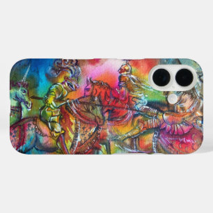 CHANSON DE ROLAND,COMBAT OF KNIGHTS IN TOURNAMENT iPhone 16 CASE