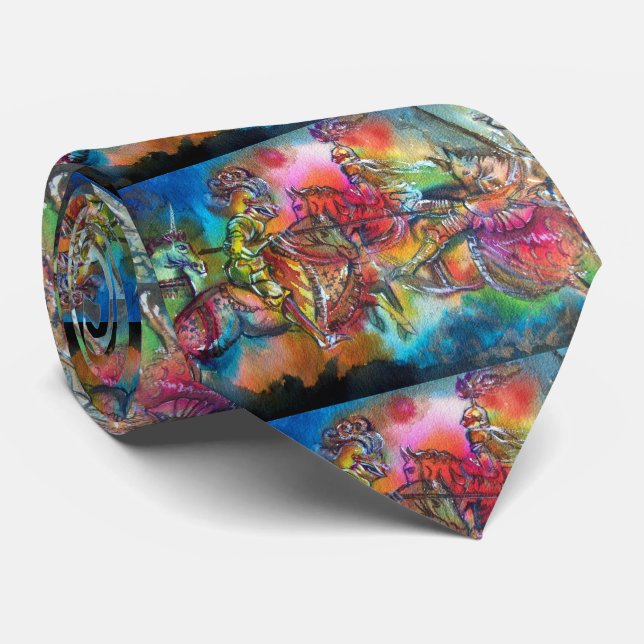 CHANSON DE ROLAND/ MEDIEVAL KNIGHTS IN TOURNAMENT  TIE (Rolled)