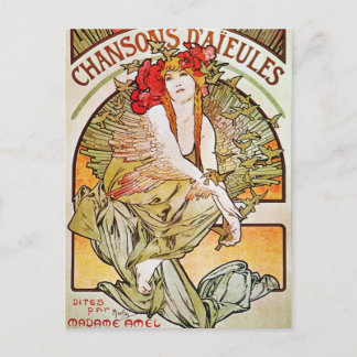 Chansons D'aieules Vintage Theatre Advertisement Postcard