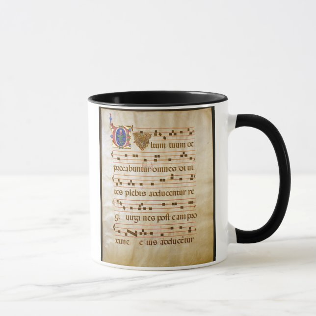 chant manuscript.jpg, Gregorian Chant:The "cutt... Mug (Right)