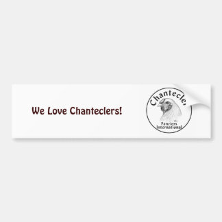 Chantecler Fanciers Logo Bumper Sticker