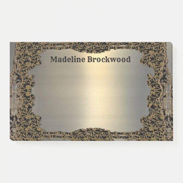 Chantella Elegant Knight Beautiful Monogram Post-it Notes (Front)