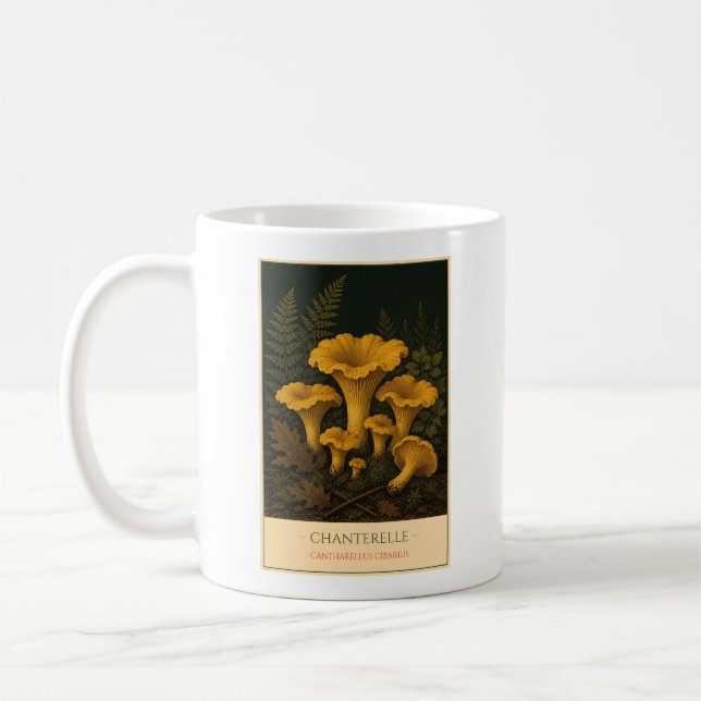 Chanterelle – Vintage Botanical Mug (Left)