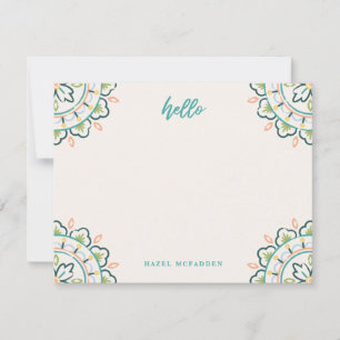 Chantilly Boho Mandala Stationery - Pool Card