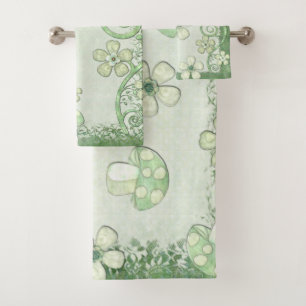 Chantily Whimsical Mixed Media Bath Towel Set