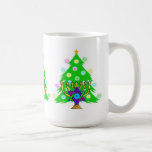 Chanukah and Christmas Coffee Mug<br><div class="desc">Christmas and Hanukkah on gifts for interfaith families that celebrate the joy of Christmas and beauty of Chanukah.  Featuring Xmas tree and menorah with jewish star of david surrounded by holiday presents on greeting cards,  postage,  gift ideas and apparel for the family.</div>