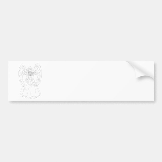 Chanukah Angel Bumper Sticker (Front)
