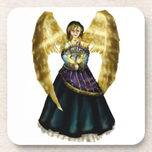 Chanukah Angel Coaster