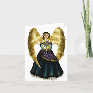 Chanukah Angel Holiday Card