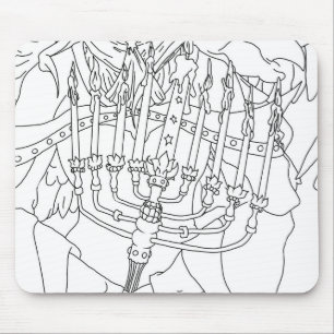 Chanukah Angel Mouse Pad