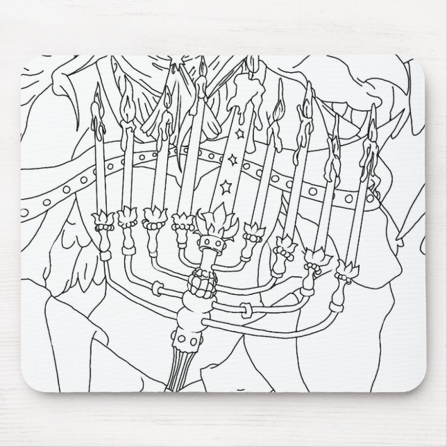 Chanukah Angel Mouse Pad (Front)