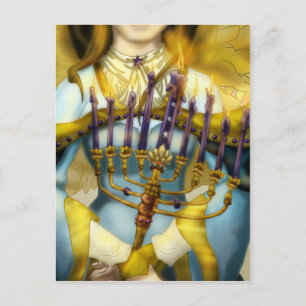 Chanukah Angel Postcard