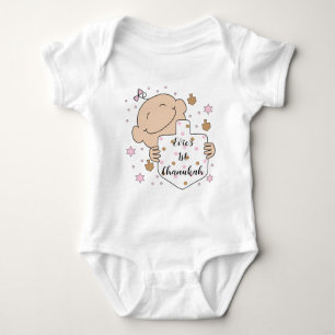 Chanukah Baby Pink Baby Bodysuit