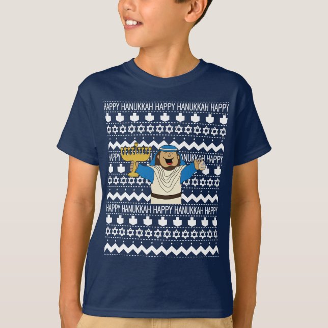 Chanukah Boys "Ugly Sweater" TShirt (Front)