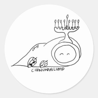Chanukah Lump Classic Round Sticker
