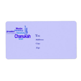 Chanukah Mailing Labels - Festival of Lights - USP