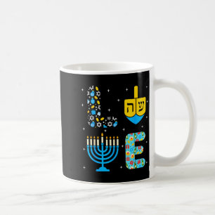 Chanukah Menorah Dreidel Icons Hanukkah Love Celeb Coffee Mug