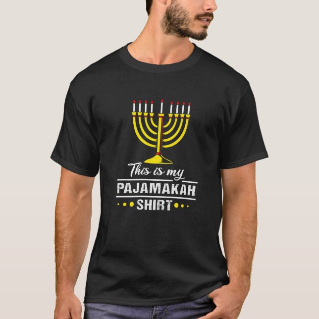 Chanukah Pajamas For Family Hanukkah Pajamakah T-Shirt (Front)