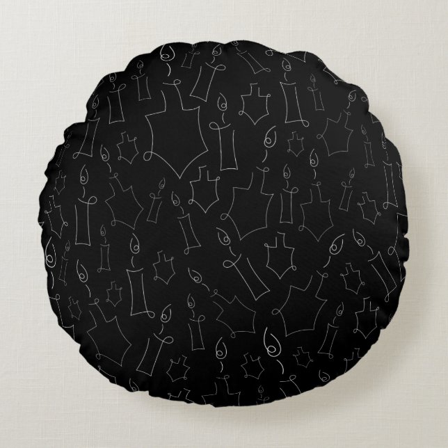 Chanukah Round Pillow (Front)