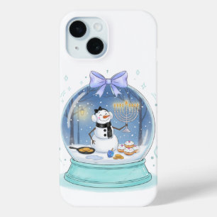 Chanukah Snow Globe iPhone 15 Case