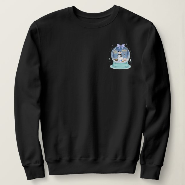 Chanukah Snow Globe Sweatshirt (Design Front)