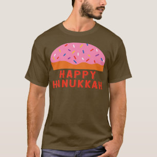 Chanukah Sufganiyah Saying Happy Hanukkah Jewish H T-Shirt