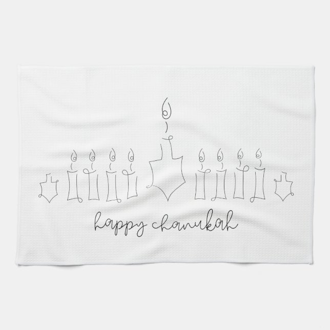 Chanukah Tea Towel (Horizontal)