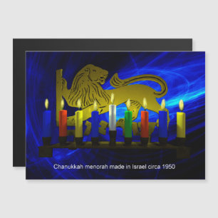 Chanukkah Brass Lion Menorah