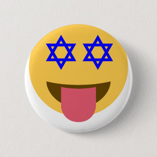 chanukkah hanukkah emoji 6 cm round badge