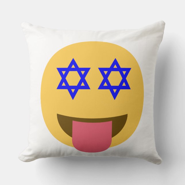 chanukkah hanukkah emoji cushion (Front)