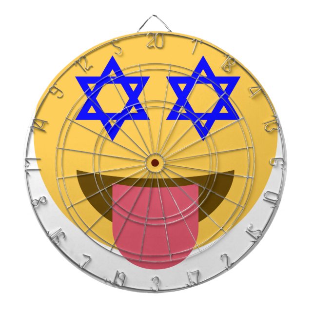 chanukkah hanukkah emoji dartboard (Front)