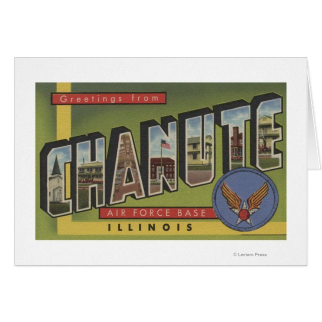 Chanute Air Force Base - Large Letter Scenes (Front Horizontal)