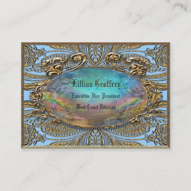 Chanvire  Elegant Unique Business Card (Front)