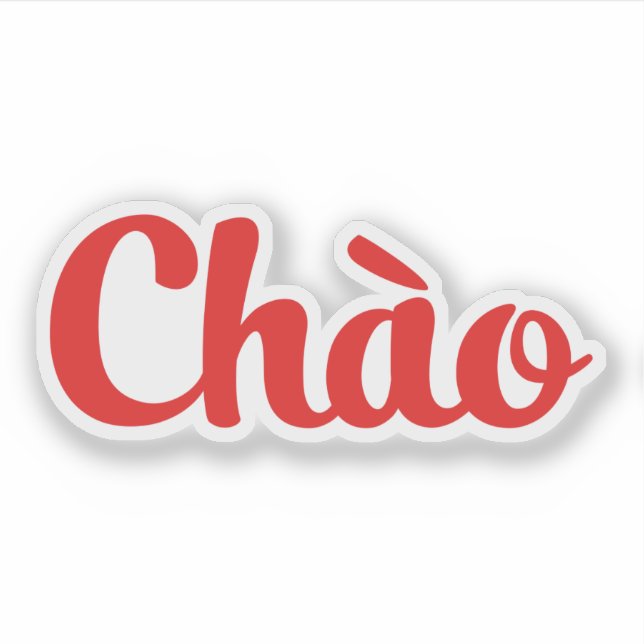 Chào / Hello ~ Vietnam / Vietnamese / Tiếng Việt (Front)