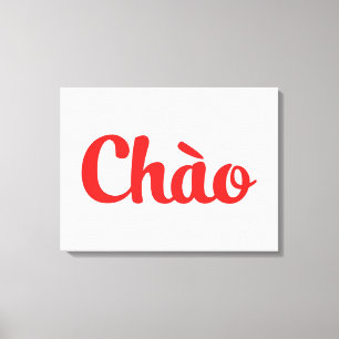 Chào / Hello ~ Vietnam / Vietnamese / Tiếng Việt Canvas Print