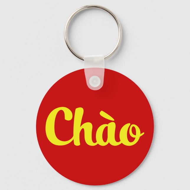 Chào / Hello ~ Vietnam / Vietnamese / Tiếng Việt Key Ring (Front)