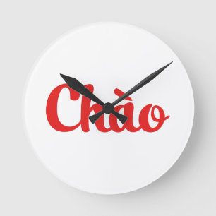 Chào / Hello ~ Vietnam / Vietnamese / Tiếng Việt Round Clock