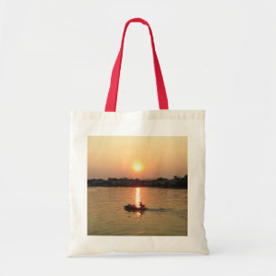 Chao Phraya River Sunset ... Ayutthaya, Thailand Tote Bag